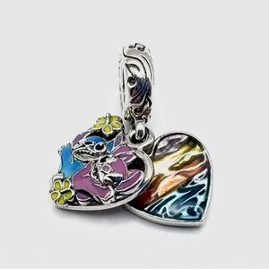Pandora 2022 Disney Parks Lilo & Stitch Dangle Heart Charm